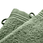 Lot De 2 Gants De Toilette "Spa" - 100% Coton - Romarin