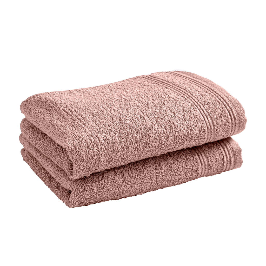 Toallas para Invitados "Spa" - 100% Algodón - Rosa Viejo