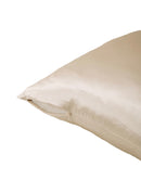 Taie D'Oreiller 100% Pure Soie De Mûrier - Champagne