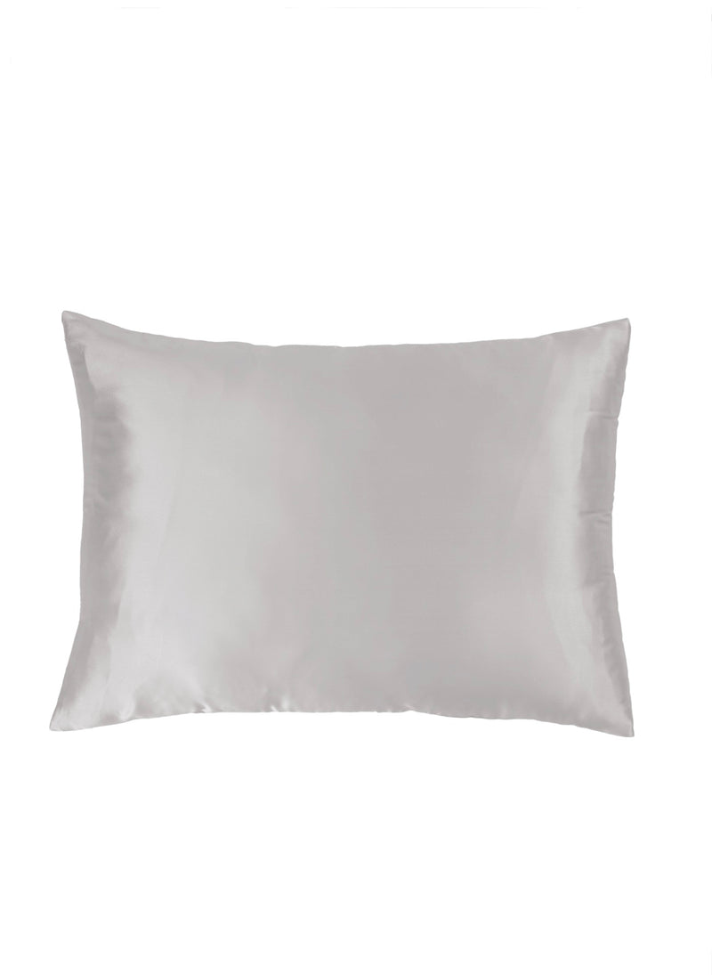 Taie D'Oreiller 100% Pure Soie De Mûrier - Silver