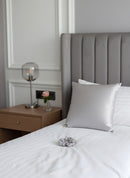 Taie D'Oreiller 100% Pure Soie De Mûrier - Silver