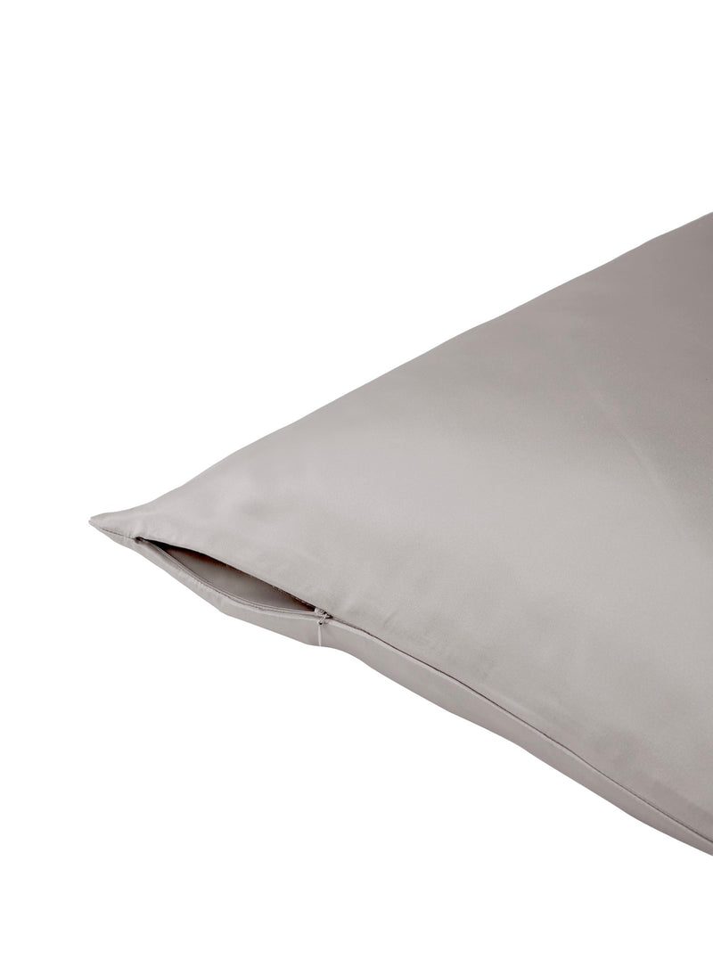 Taie D'Oreiller 100% Pure Soie De Mûrier - Silver