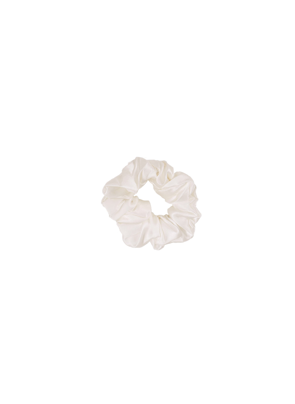 100% Pure Mulberry Silk Scrunchie - Ivory