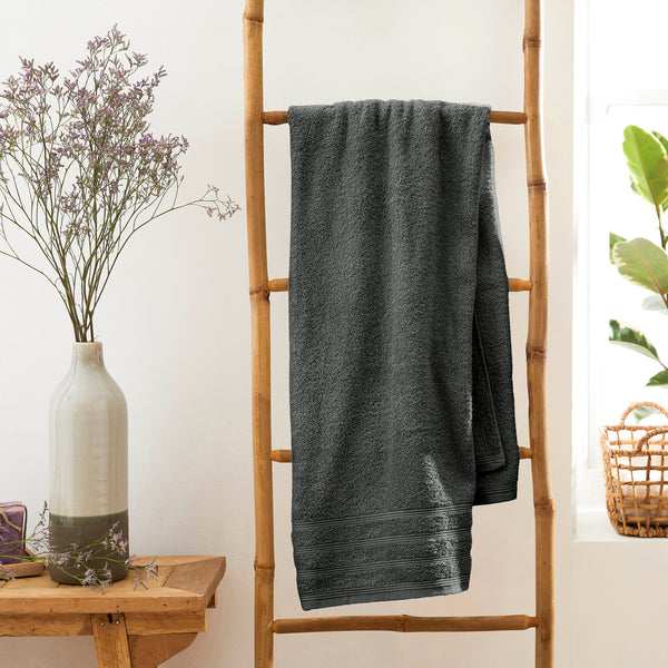 "Spa" Bath Sheet - 100% Cotton - Slate