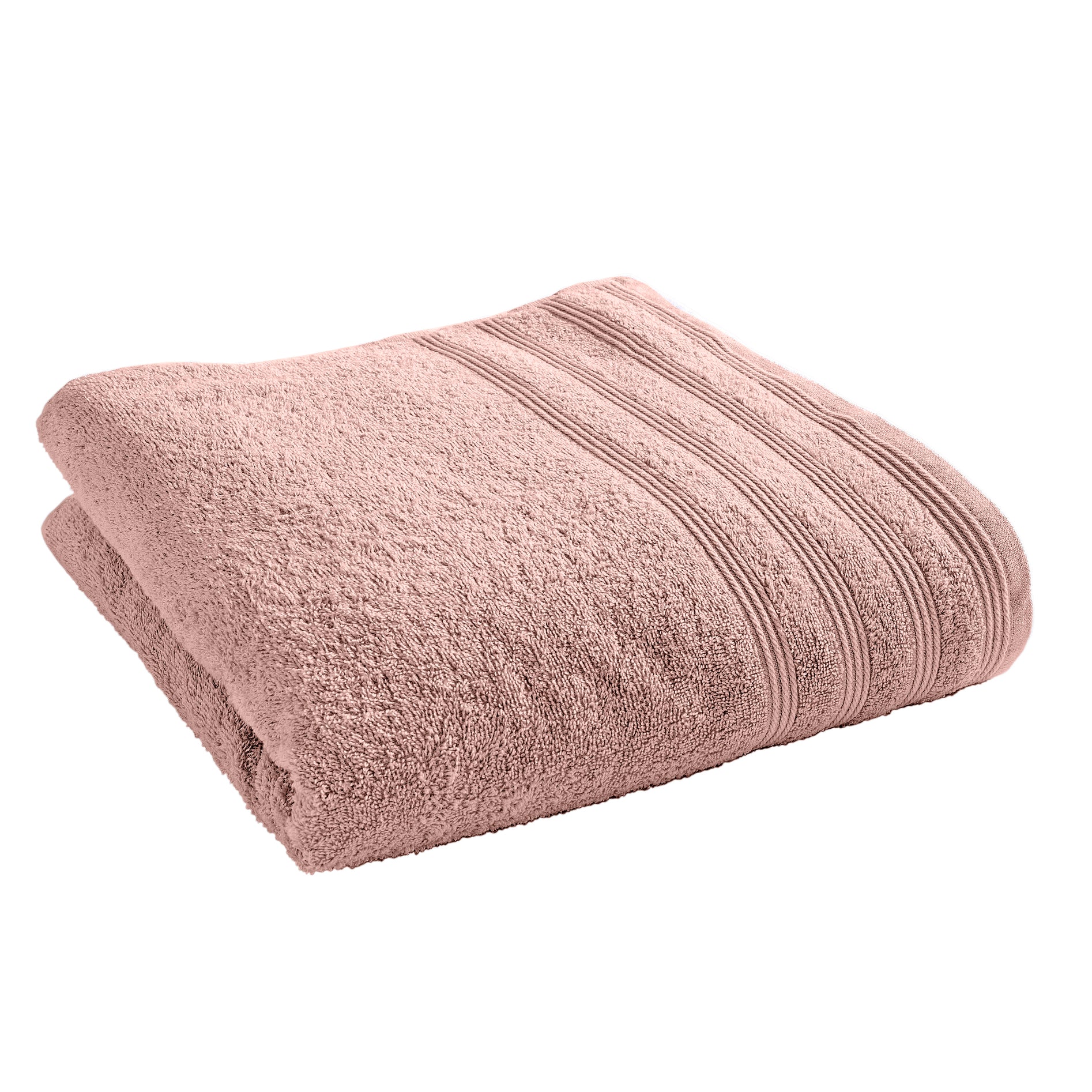Drap De Bain "Spa" - 100% Coton - Vieux Rose
