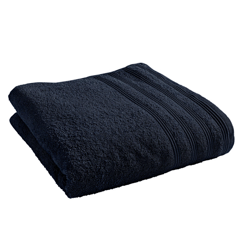 Drap De Douche "Spa" - 100% Coton - Bleu Nuit