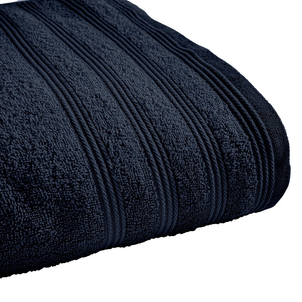 Drap De Douche "Spa" - 100% Coton - Bleu Nuit