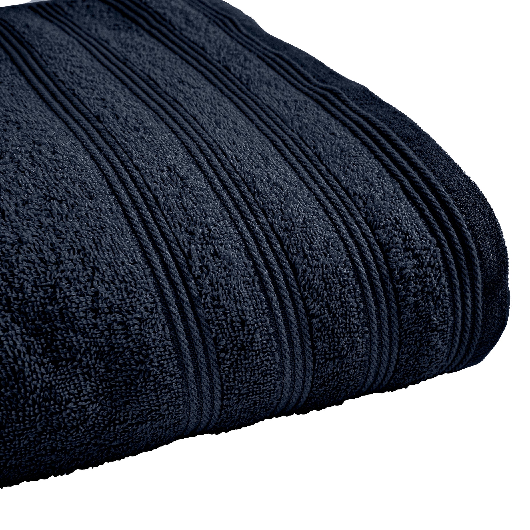Drap De Douche "Spa" - 100% Coton - Bleu Nuit