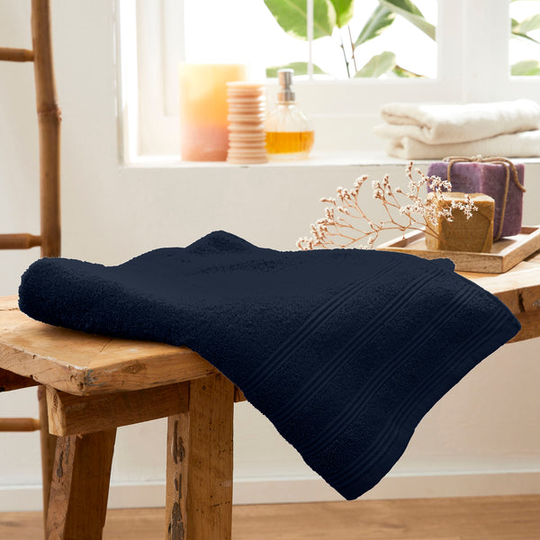Bath Sheet "Spa" - 100% Cotton - Midnight Blue