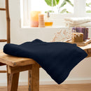 Drap De Douche "Spa" - 100% Coton - Bleu Nuit