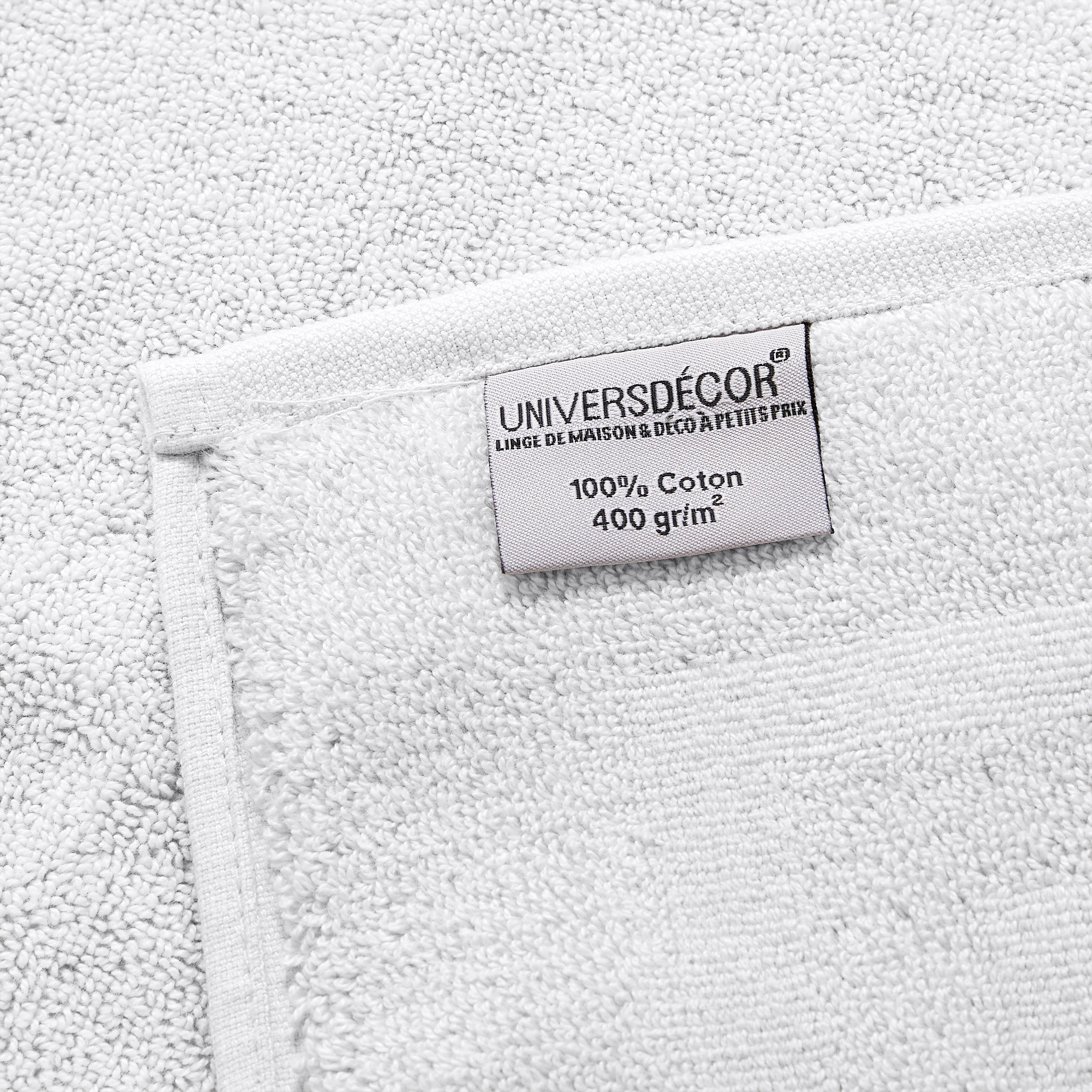 "Spa" Shower Towel - 100% Cotton - Snow