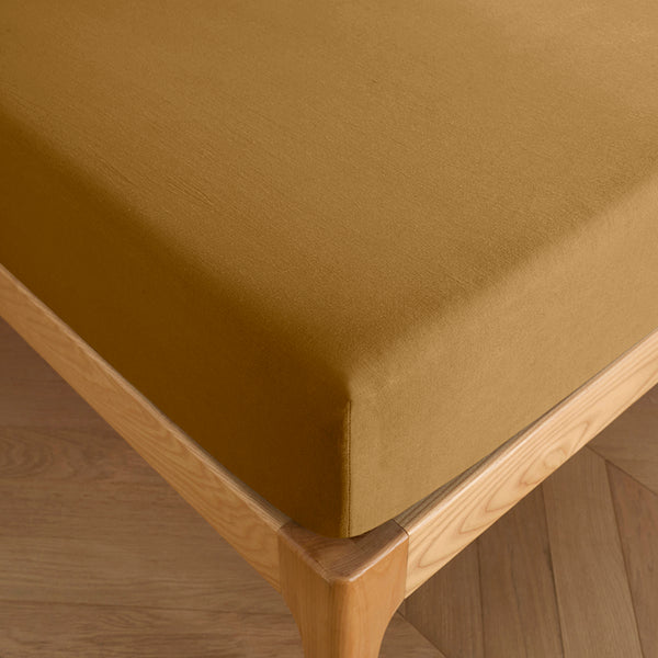 Drap Housse - 100% Coton - Caramel