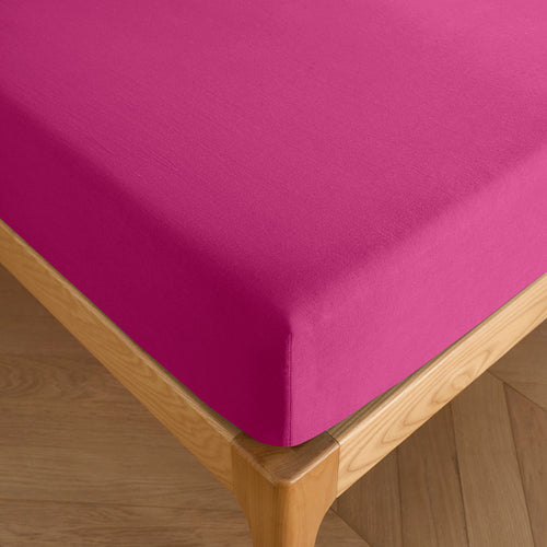 Drap Housse - 100% Coton - Magenta