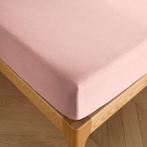 Drap Housse - 100% Coton - Rose Dragee