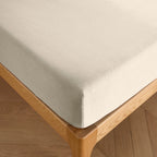 Fitted Sheet - 100% Cotton - Sand
