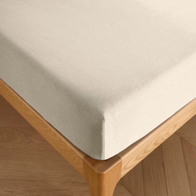 Fitted Sheet - 100% Cotton - Sable