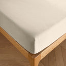 Fitted Sheet - 100% Cotton - Sand