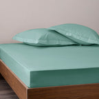 Fitted Sheet - 100% Percale Cotton - Celadon