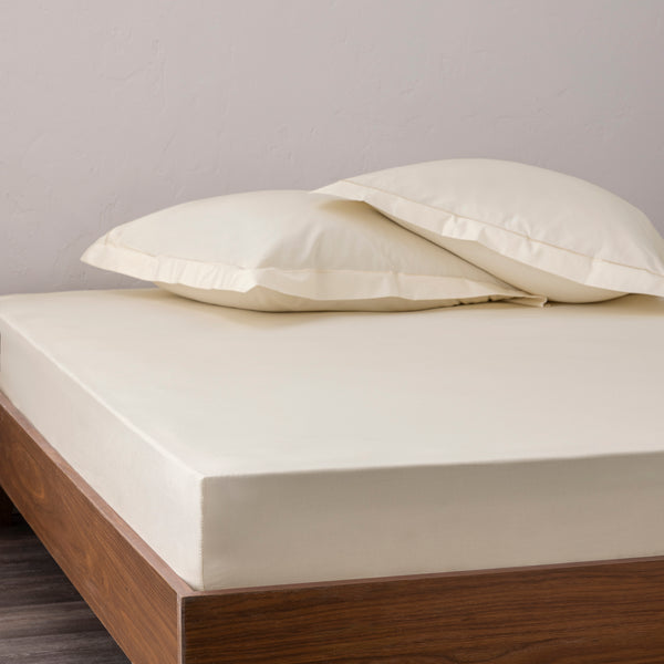 Fitted Sheet - 100% Percale Cotton - Ivory