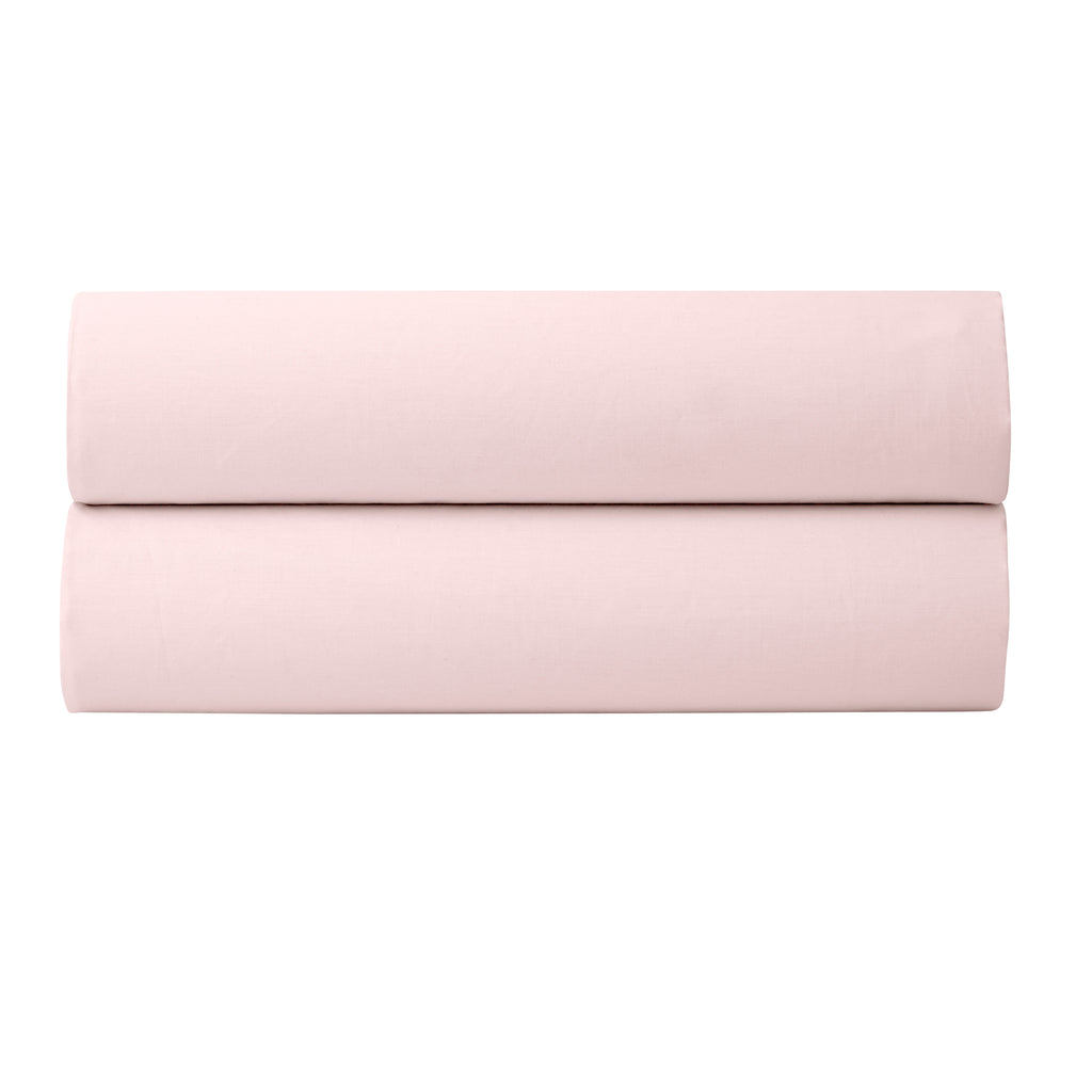 Sábana bajera ajustable - 100% algodón percal - Rosa