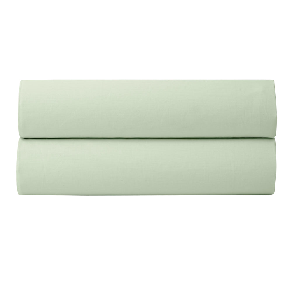 Sábana Bajera - 100% Algodón Percal - Verde Agua