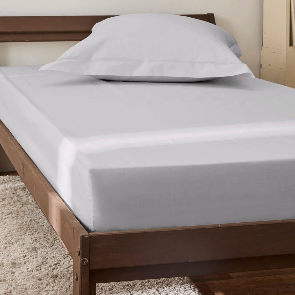 Fitted Sheet - 100% Percale Cotton - Pearl