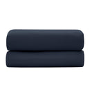 Drap Housse "Prestige" - Satin De Coton - Bleu Velours