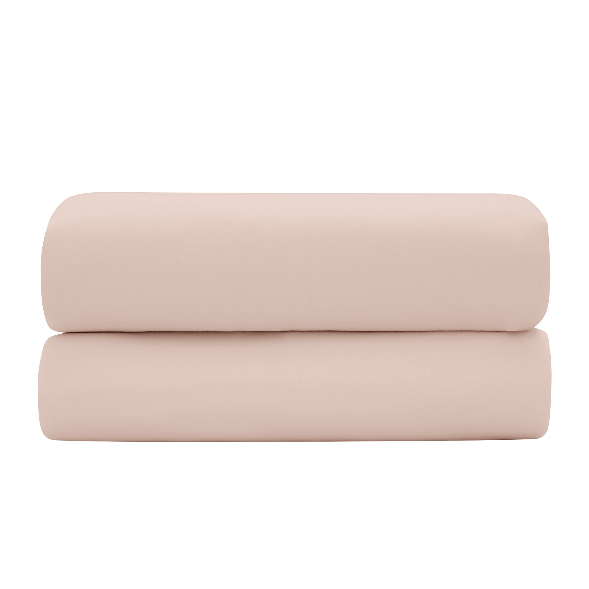 “Prestige” Fitted Sheet - Cotton Satin - Blush Pink