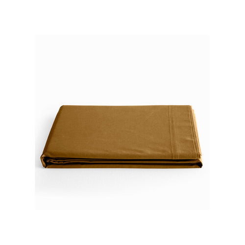 Drap Plat - 100% Coton - Caramel