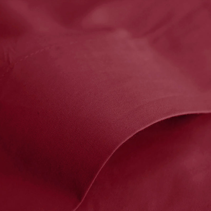 Drap Plat - 100% Coton - Grenat