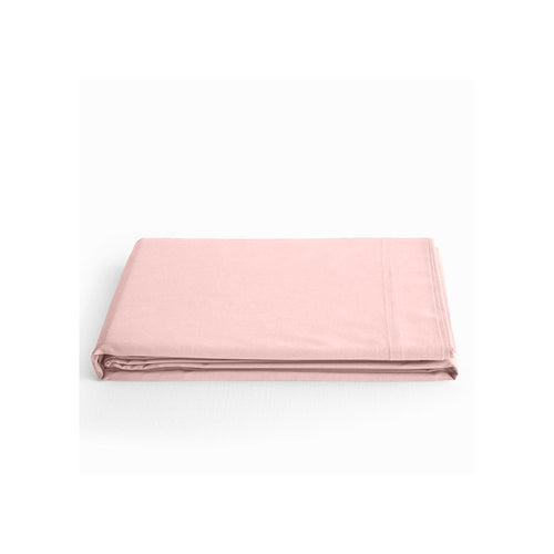 Drap Plat - 100% Coton - Rose Dragee