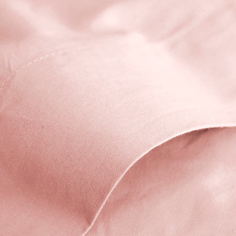 Drap Plat - 100% Coton - Rose Dragee