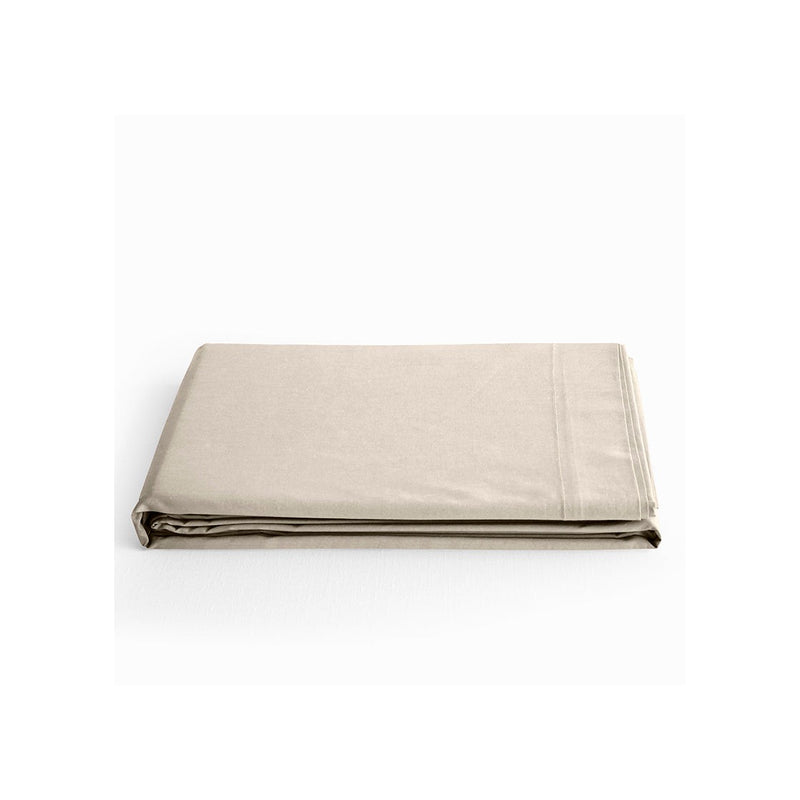 Drap Plat - 100% Coton - Sable