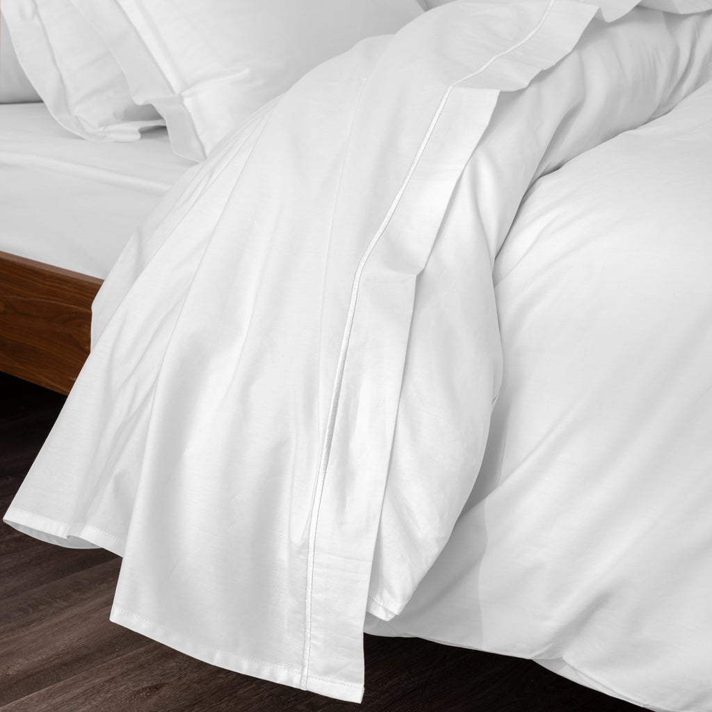 Flat Sheet - 100% Percale Cotton - Snow