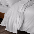 Flat Sheet - 100% Percale Cotton - Pearl