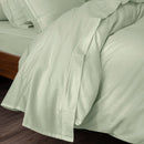 Drap Plat - 100% Percale Coton - Vert D'Eau