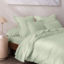 Drap Plat - 100% Percale Coton - Vert D'Eau