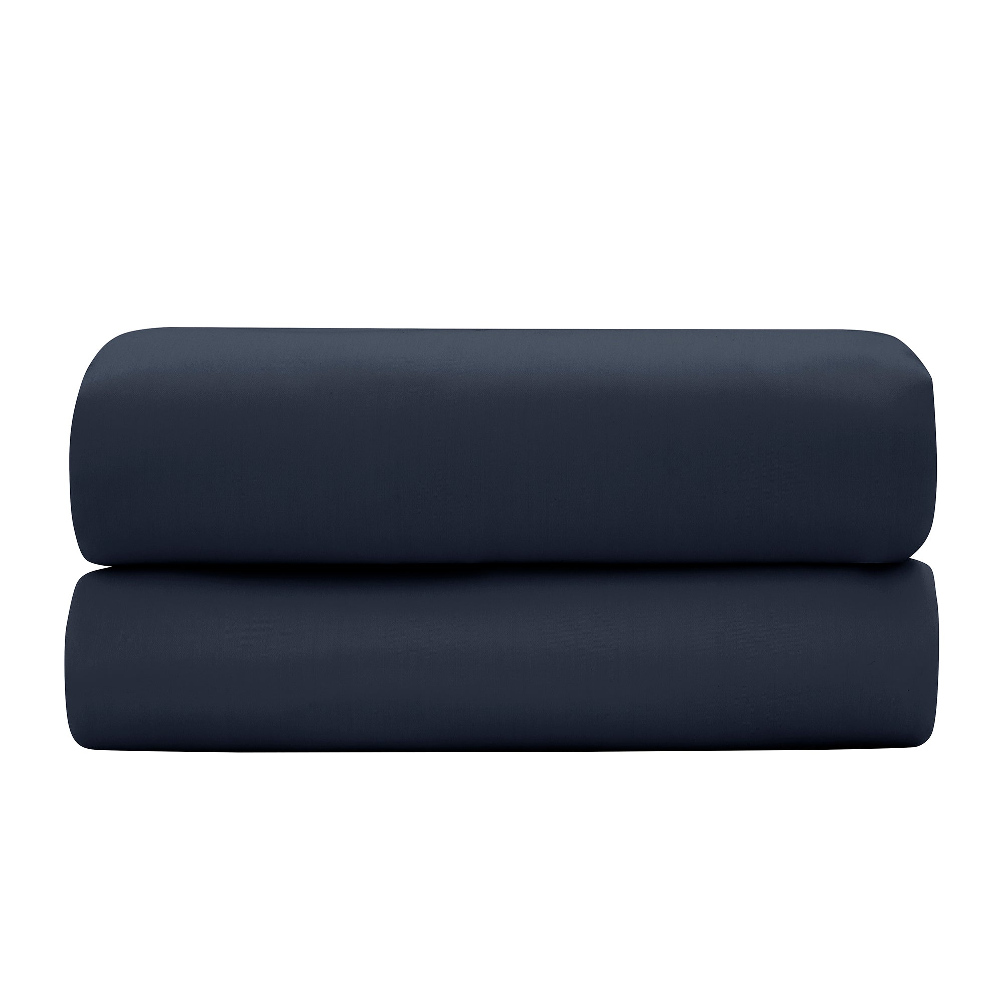 “Prestige” Flat Sheet - Cotton Satin - Velvet Blue