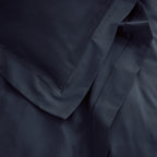 “Prestige” Flat Sheet - Cotton Satin - Velvet Blue
