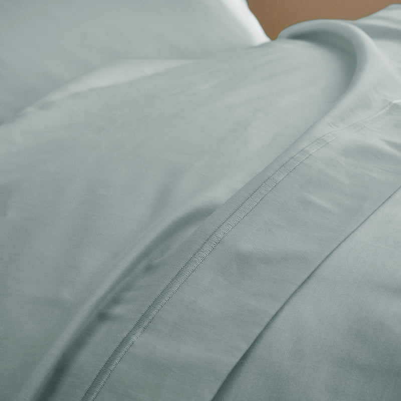 Drap Plat "Prestige" - Satin De Coton - Celadon