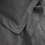 "Prestige" Flat Sheet - Cotton Satin - Graphite
