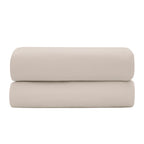 "Prestige" Flat Sheet - Cotton Satin - Sand