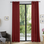 Cortinas - Efecto Lino - Cereza