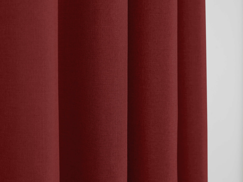Cortinas - Efecto Lino - Cereza