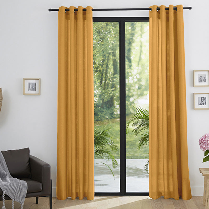 Cortinas - Efecto Lino - Miel