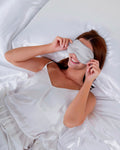 Mascarilla de seda de morera 100% pura - Plata