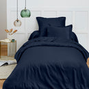 Housse De Couette - 100% Coton - Bleu Nuit