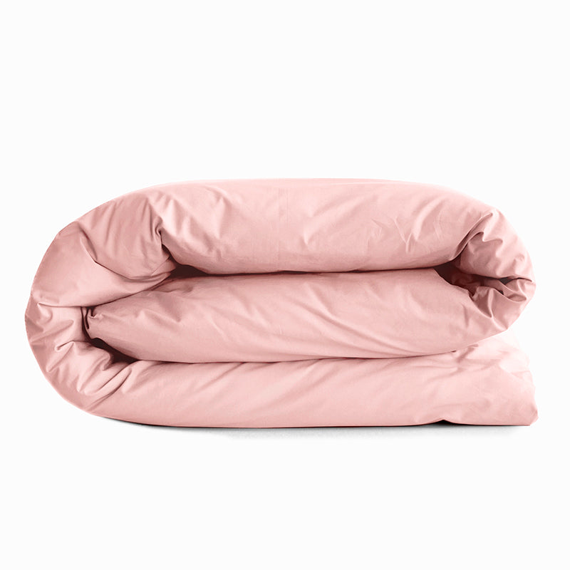 Housse De Couette - 100% Coton - Rose Dragee