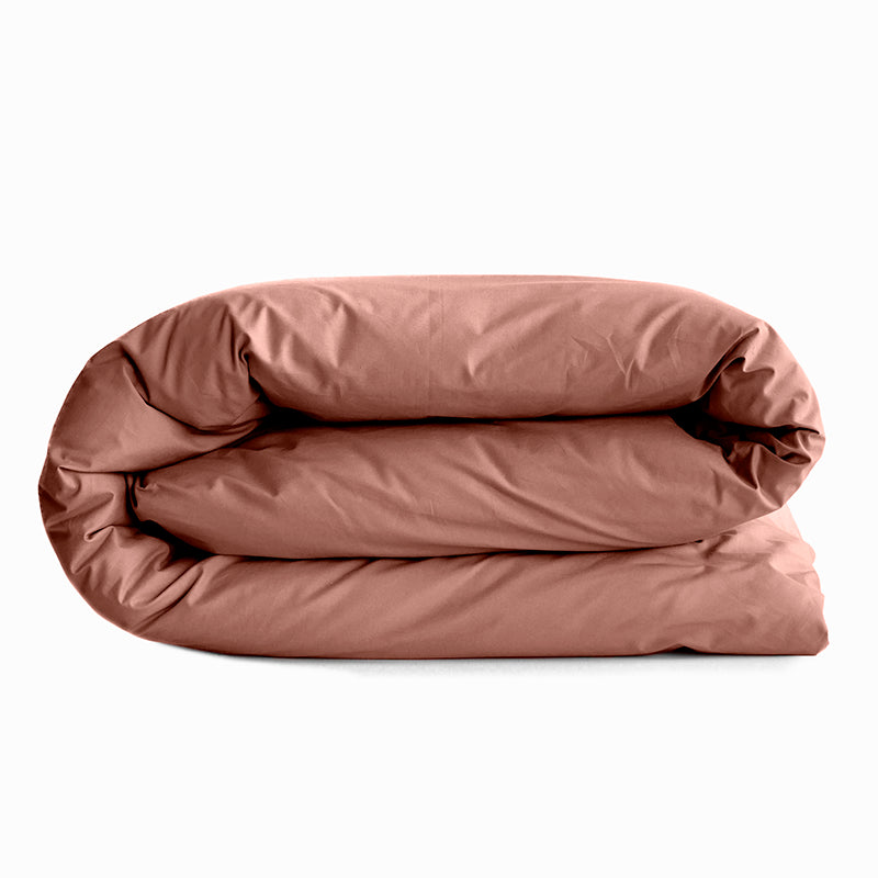 Housse De Couette - 100% Coton - Vieux Rose