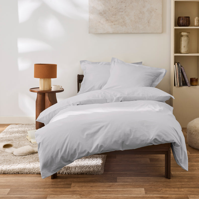 Housse De Couette - 100% Percale Coton - Perle